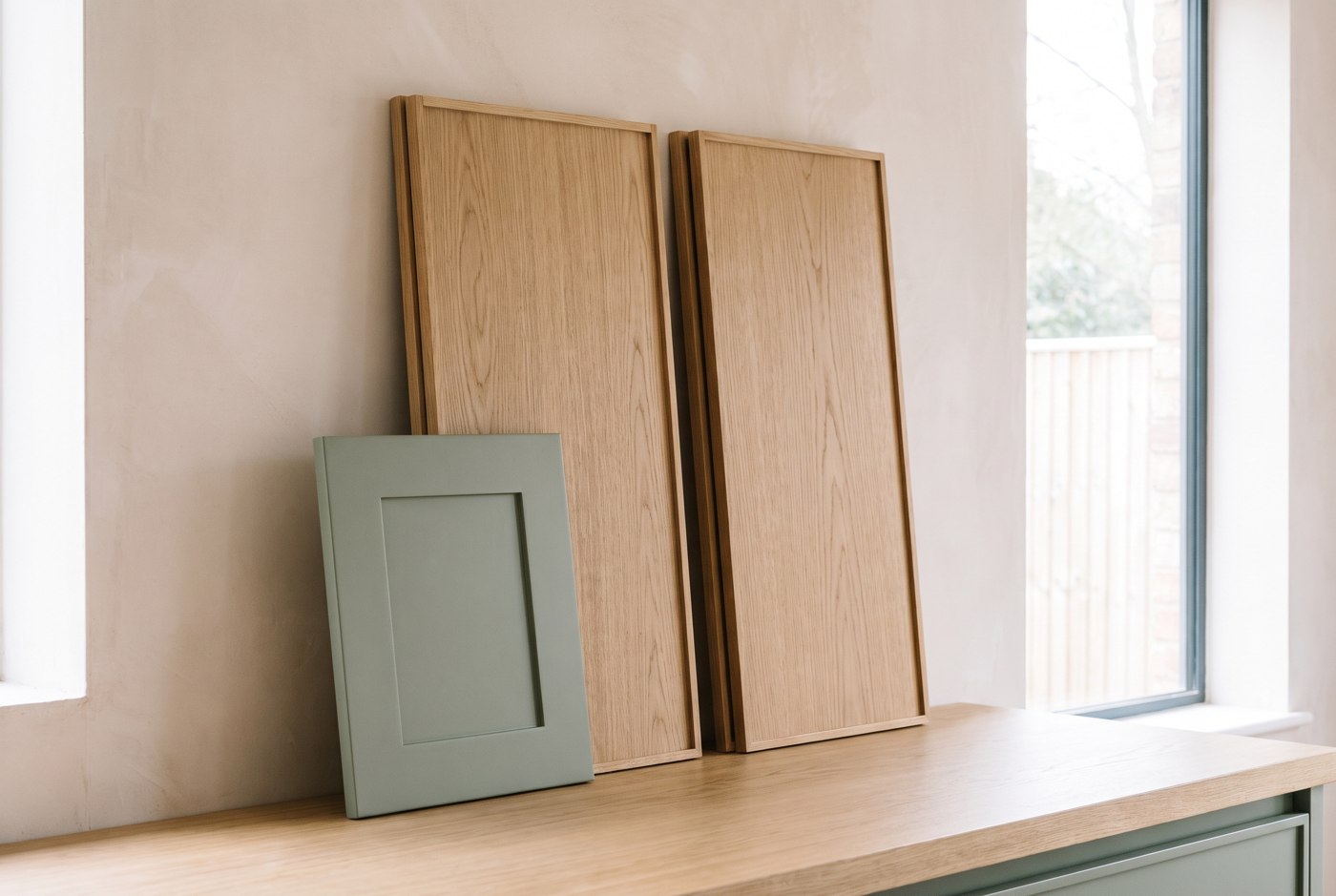 Illustration of made-to-measure kitchen and wardrobe door panels