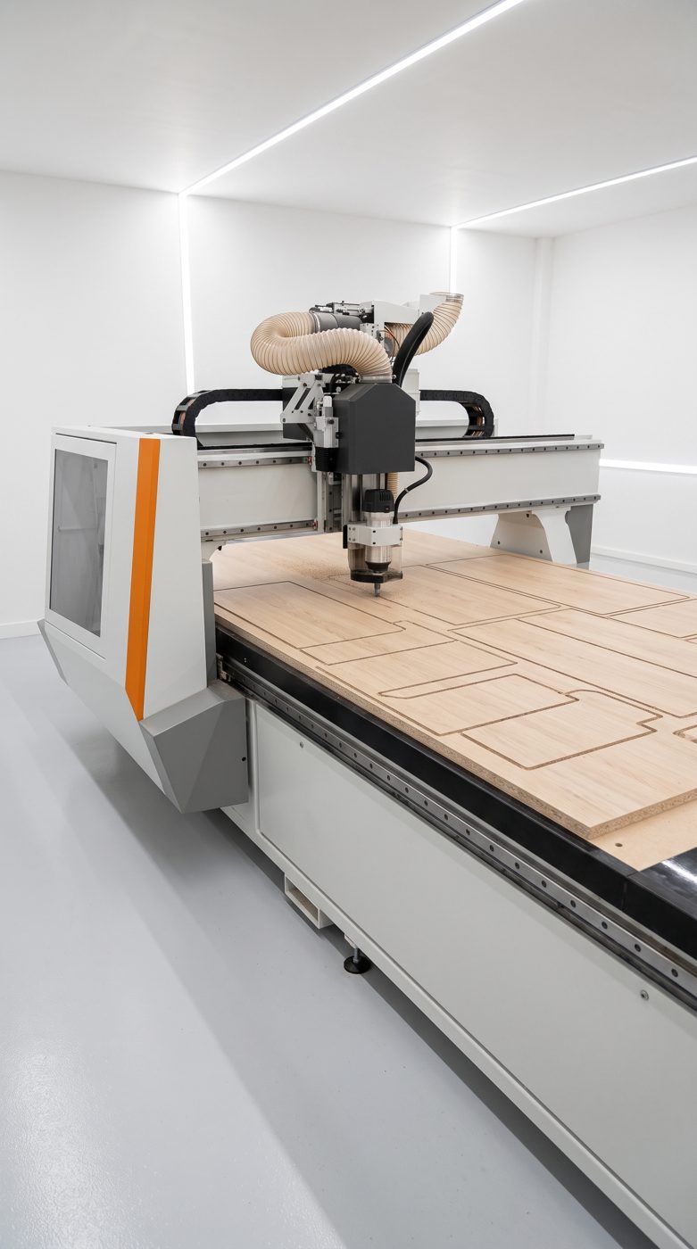 Our nesting CNC in the workshop